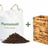 Plantekasser + plantemuld - komplet pakketilbud