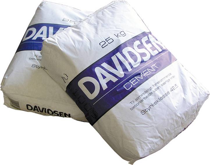 Cement 42,5 - 42 sække á 25 kg (1050 kg)
