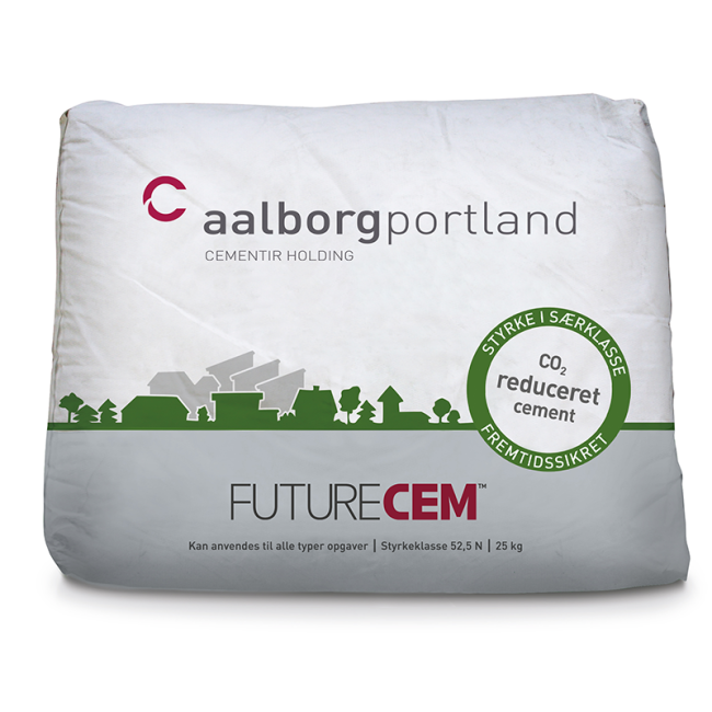 FUTURECEM ® Cement 52,5N - COâ-reduceret højstyrkecement, 42 x 25 kg (1050 kg)