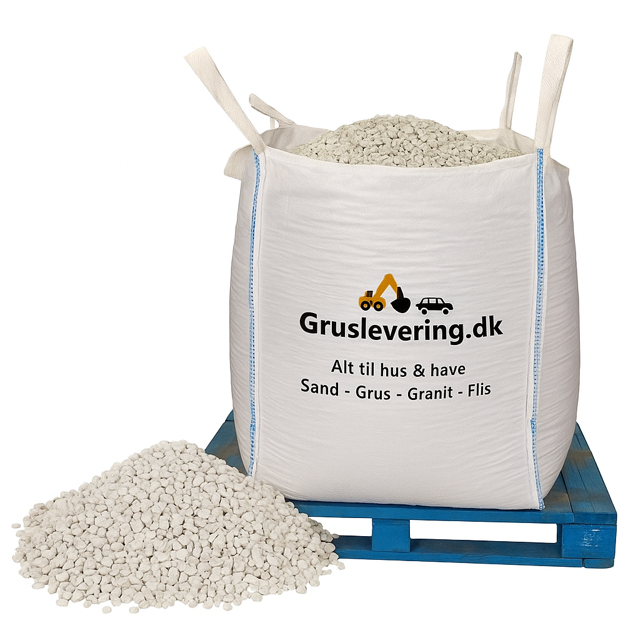 Granitskærver, hvid 8-11 mm -Gratis fragt i hele DK