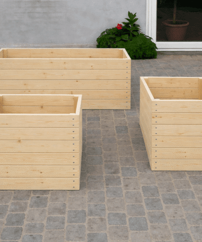 Højbed i høvlet fyrretræ H: 60 cm