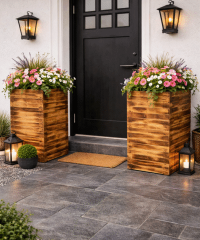 plantekasse - brændt og olieret fyr