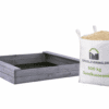 Sandkasse grå 120X120 CM